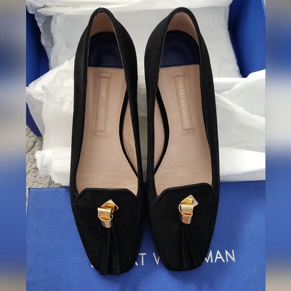 $600+ Stuart Weitzman Slipknot Suede Loafer Women's Size 5.5 - Picture 4 of 7